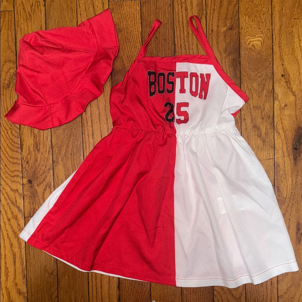 Toddler Boston Dress & Hat Set